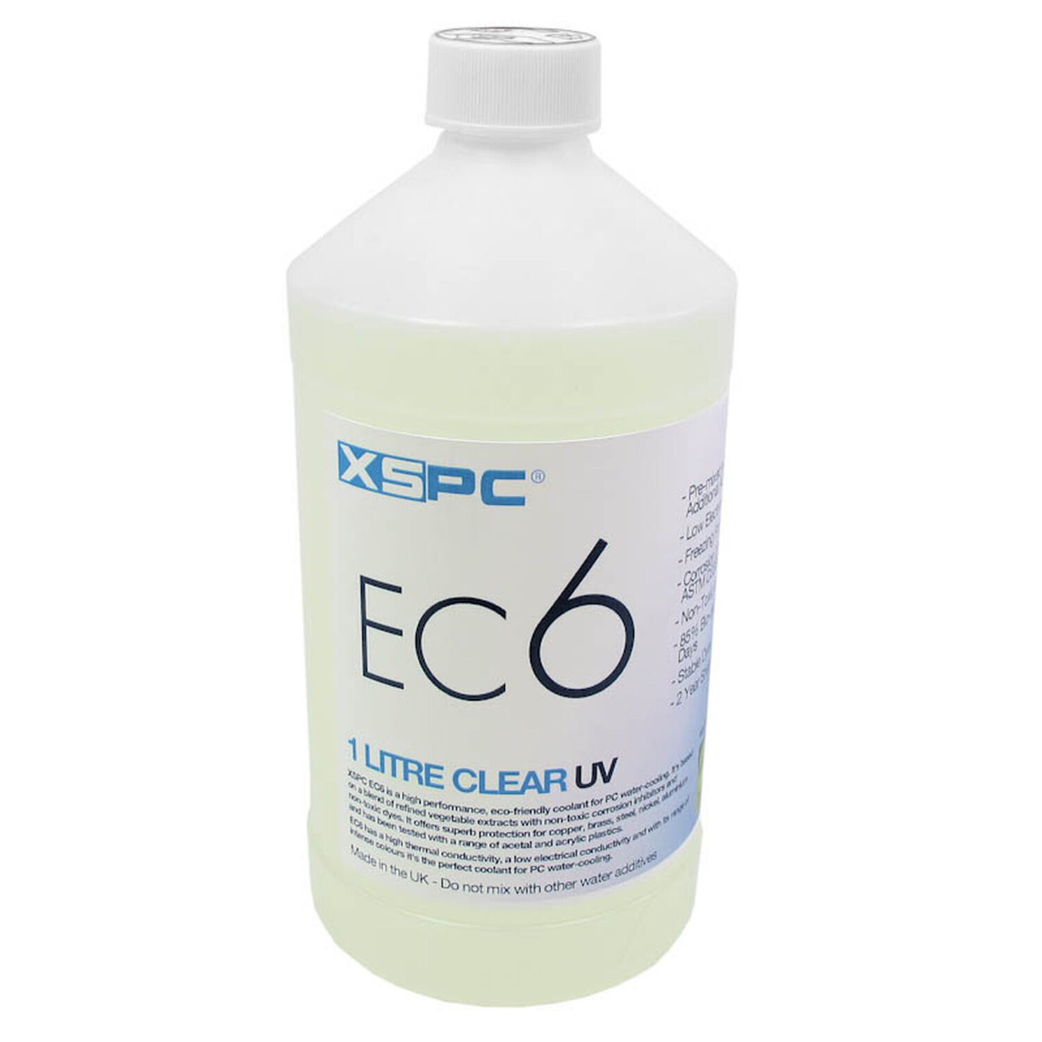 XSPC EC6 High Performance Premix PC Coolant - 1 Liter - Clear UV