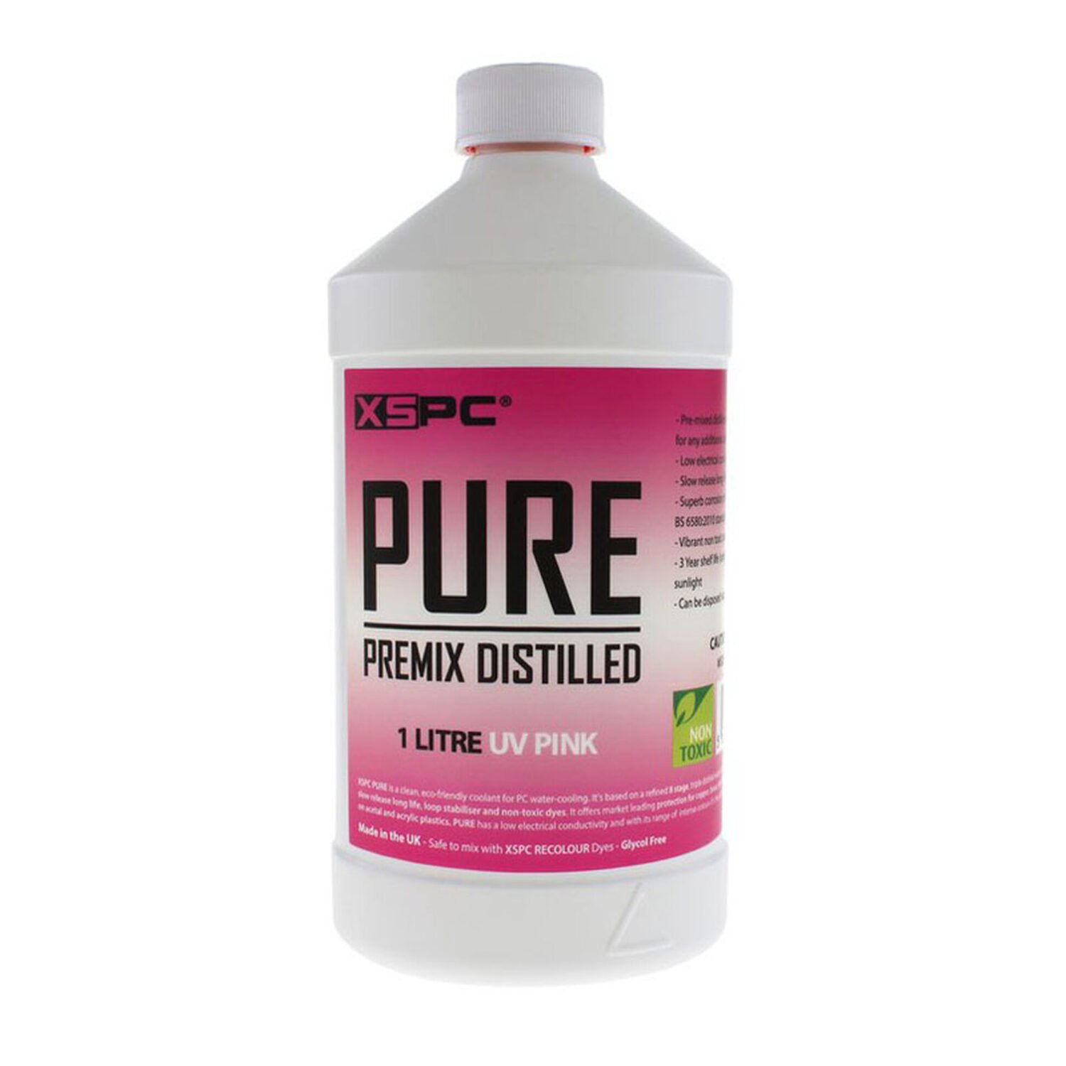 XSPC PURE Premix Distilled Coolant - UV Pink