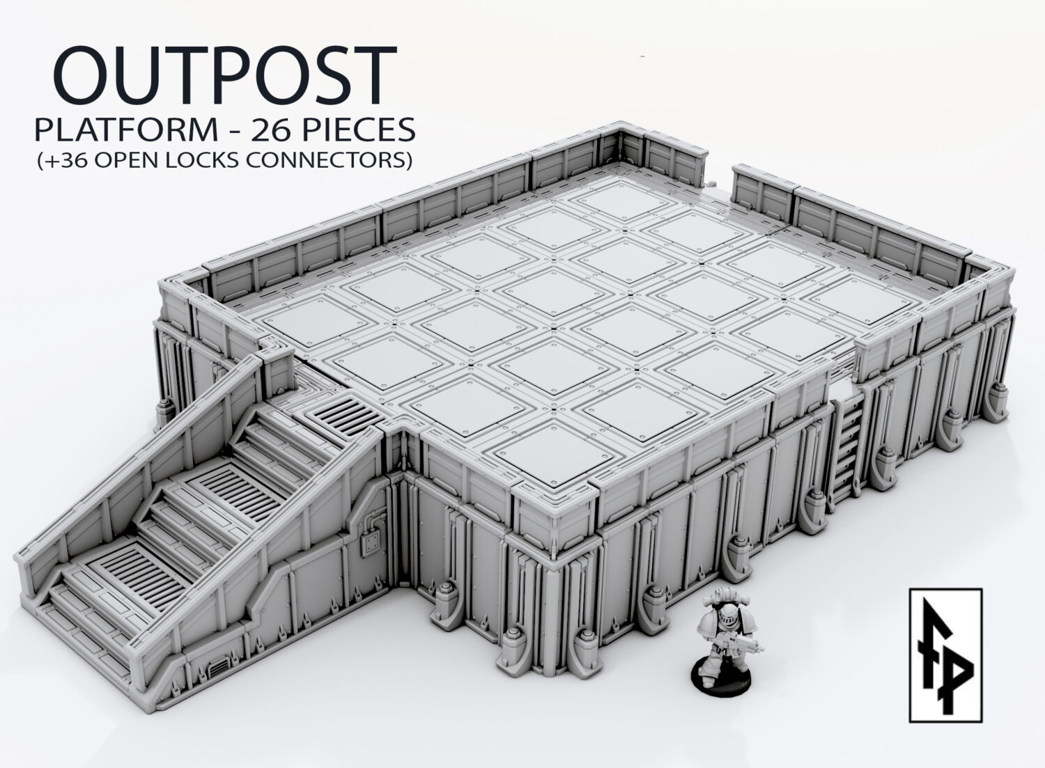 Outpost Platform Terrain Tech Building