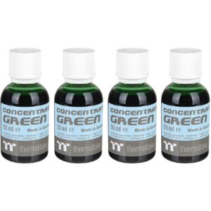 Thermaltake TT Premium Concentrate – Green Coolant Dye (4x 50 ml Bottles)