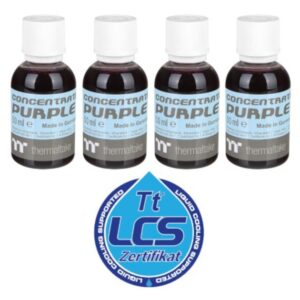 Thermaltake TT Premium Concentrate – Purple Coolant Dye (4x 50 ml Bottles)