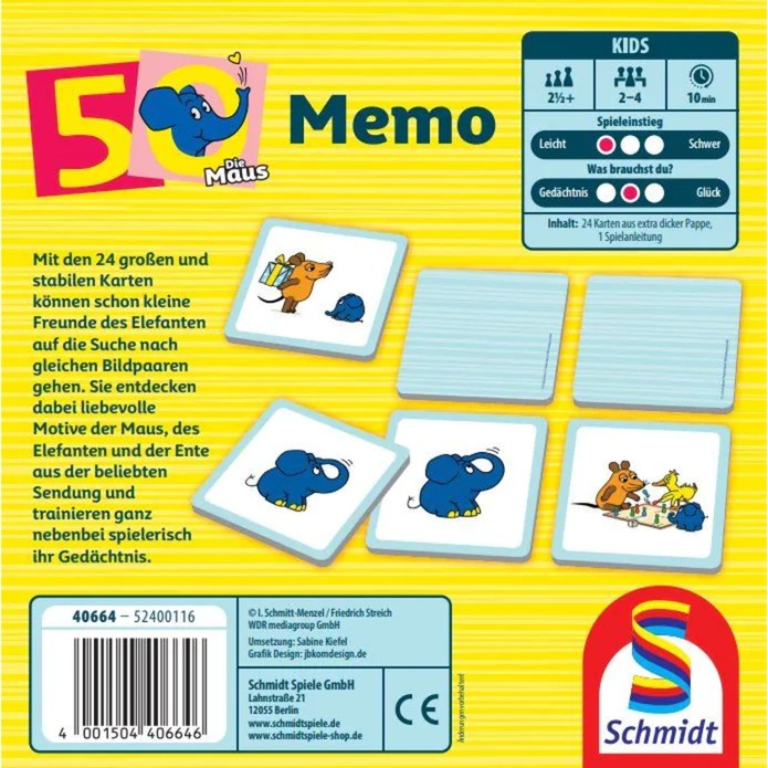 Die Maus: Elefanten-Memo, 50. Geburtstag - Image 3