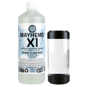 Mayhems X1 Eco Premixed PC Coolant UV Ozone Clear Blue 1 Litre