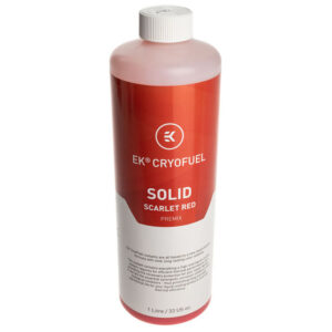 EK Water Blocks EK-CryoFuel Solid Premix – Scarlet Red (1000ml)