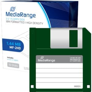 MediaRange Floppy Disks 1.44 MB – Black, 10-Pack (MR701)