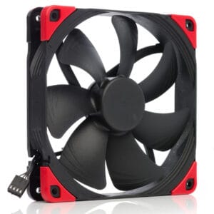 Noctua NF-A14 PWM chromax.black.swap – 140mm Premium Fan (Full Black Aesthetic with Customizable Anti-Vibration Pads)