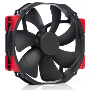 Noctua NF-A15 HS-PWM chromax.black.swap – 140mm Round-Frame PWM Fan with Customizable Anti-Vibration Pads