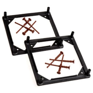 Noctua NA-SFMA1 – 120mm to 140mm Fan Mount Adapter Set (For 140mm Fans with 120mm Mounting Holes, chromax.black)