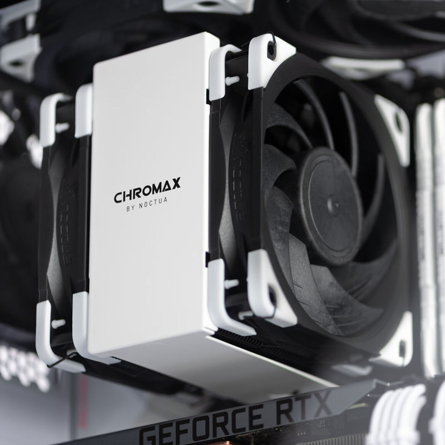 Noctua NF-A12x25 PWM chromax.black.swap – Premium 120mm PWM Fan with Swappable Anti-Vibration Pads - Image 3