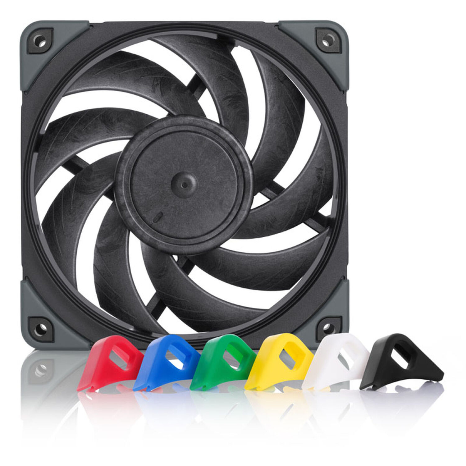 Noctua NF-A12x25 PWM chromax.black.swap – Premium 120mm PWM Fan with Swappable Anti-Vibration Pads - Image 2