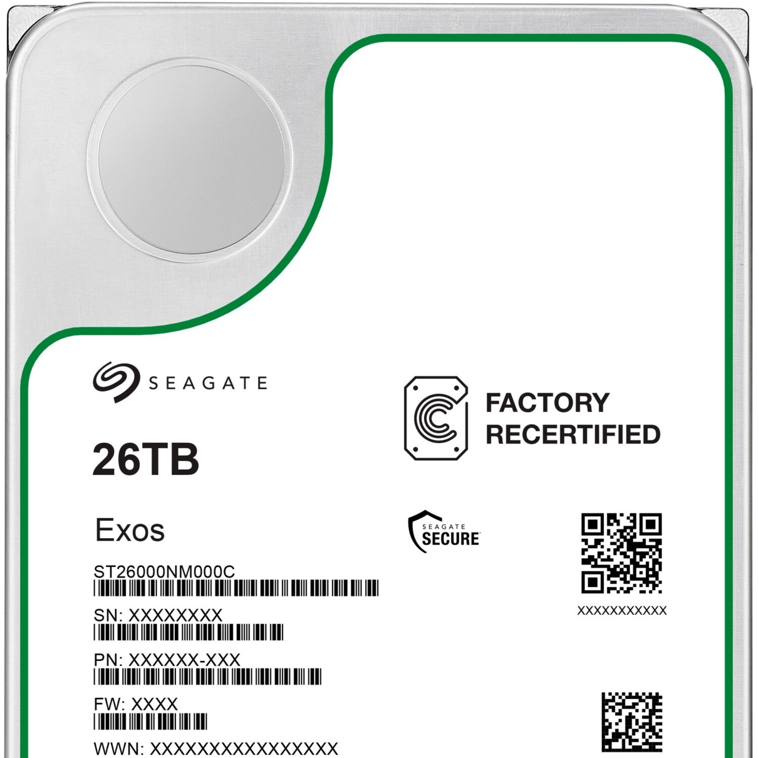 Seagate Exos X26 26 TB – Enterprise HDD 3.5" SATA 6 Gb/s (ST26000NM000C-FR) - Image 2