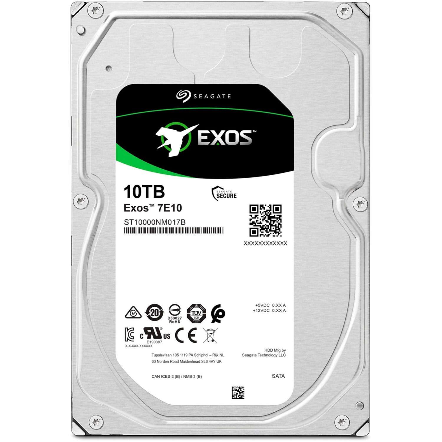 Seagate Exos X18 10 TB – Enterprise HDD 3.5" SATA 6 Gb/s (ST10000NM017B) - Image 2