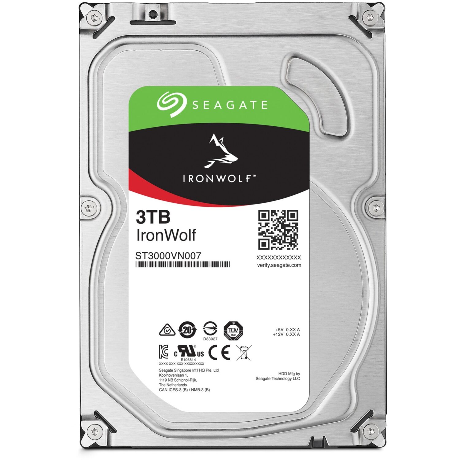 Seagate IronWolf NAS 3 TB – 3.5" SATA 6 Gb/s, CMR (ST3000VN006) - Image 2