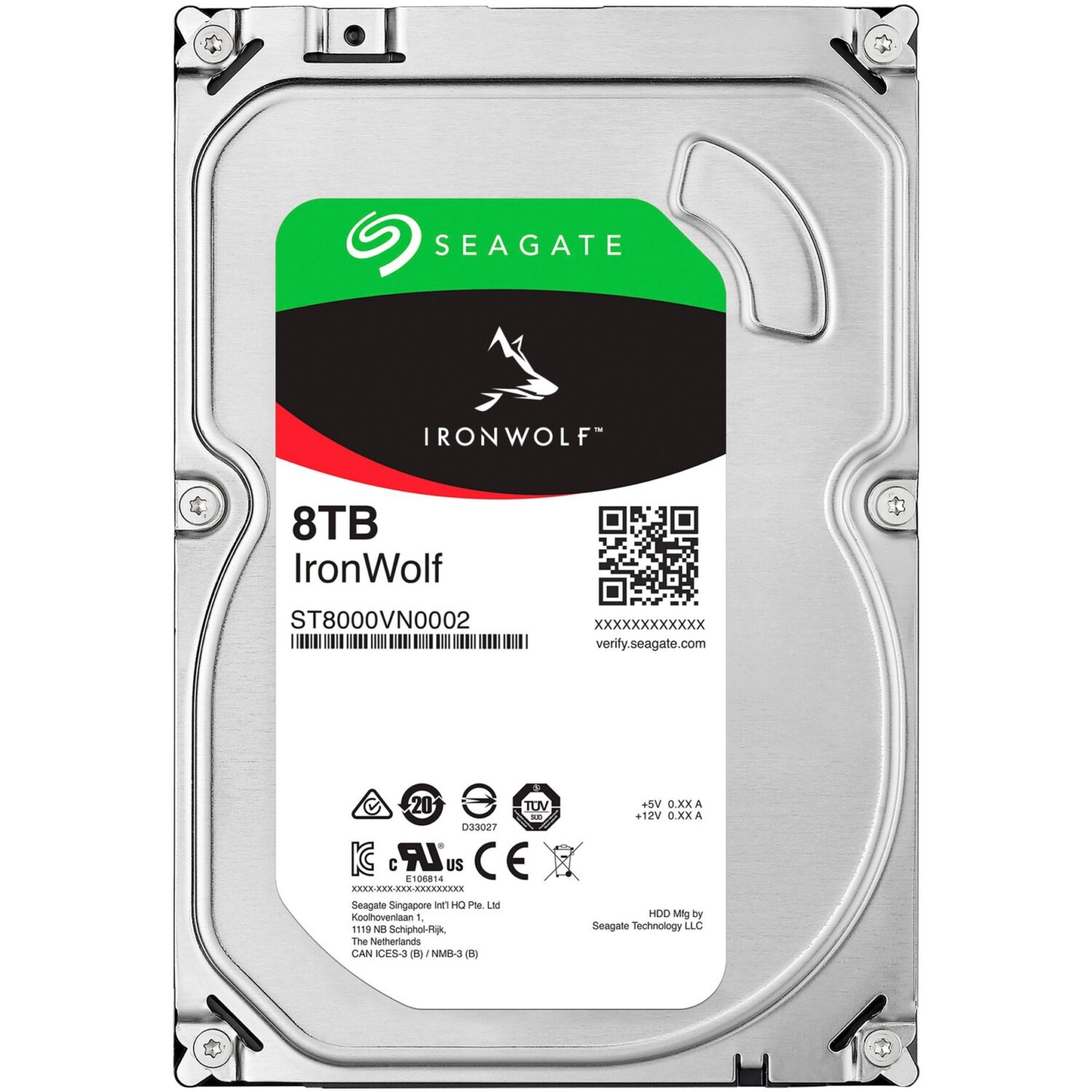 Seagate IronWolf NAS 8 TB – 3.5" SATA 6 Gb/s, CMR (ST8000VN002) - Image 2