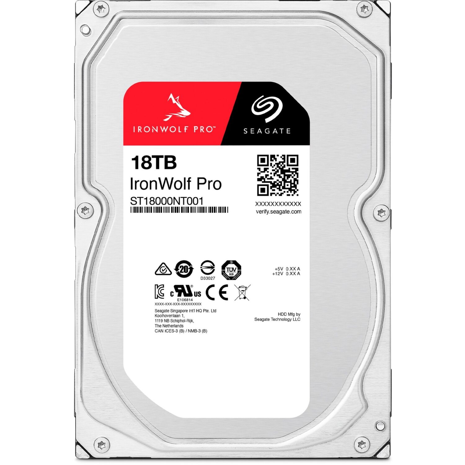 Seagate IronWolf Pro 18TB NAS HDD 3.5-Inc SATA3 7200rpm 256MB Cache for NAS (ST18000NT001) - Image 2