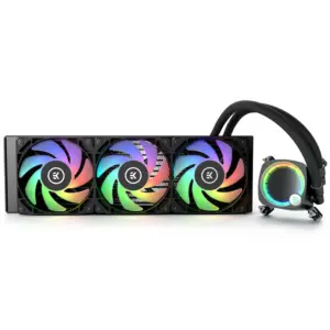 EK Water Blocks EK-Nucleus AIO CR360 Lux – D-RGB 360mm Black