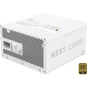 NZXT C1200 – 1200W ATX 3.1 80 PLUS Gold PSU + Modular + PCIe 5.0 Ready (White)