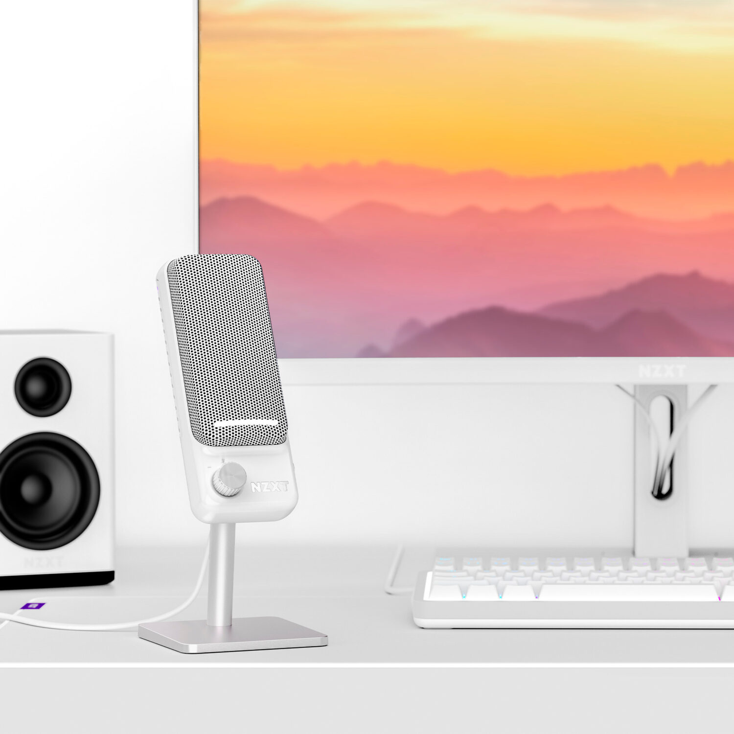 NZXT Capsule Elite – Professional USB Microphone + Cardioid + High-Resolution Audio (White) - Image 8