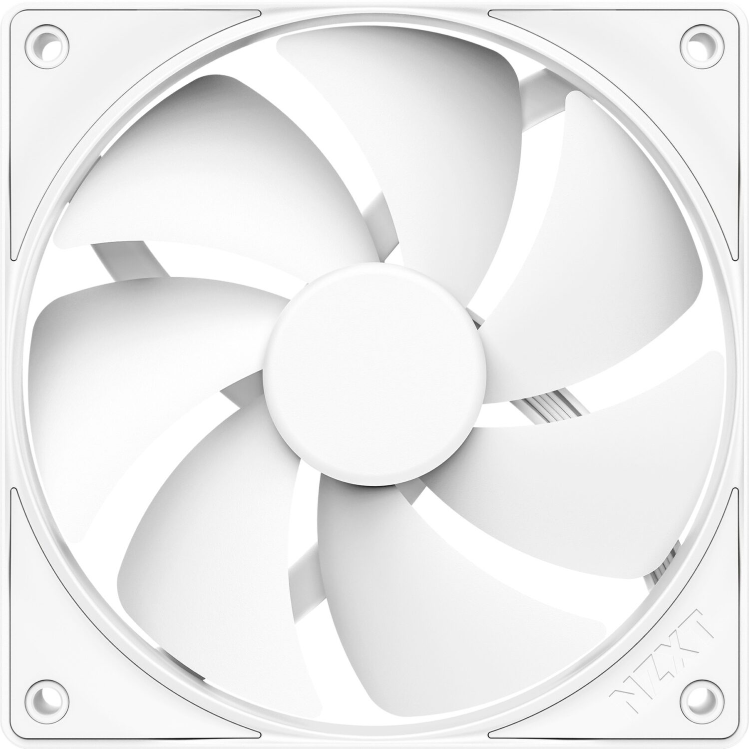 NZXT F120P – High-Static Pressure 120mm Fan + PWM + Fluid Dynamic Bearing (White) - Image 2