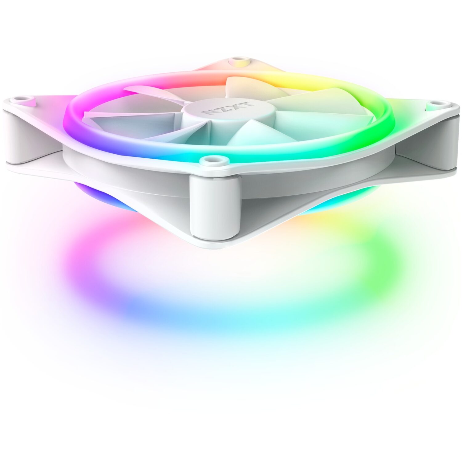 NZXT F120 RGB Duo – Triple Pack 120mm Dual-Ring RGB Fans + Controller + Fluid Dynamic Bearing (White) - Image 2