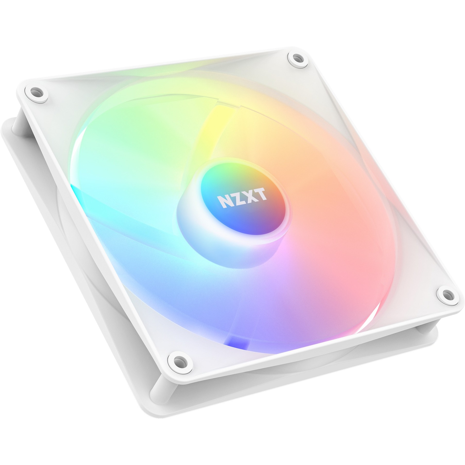 NZXT F140 RGB Core Twin Pack 140x140x26 (White, 2er Pack, inkl. RGB-Controller, 140 mm)