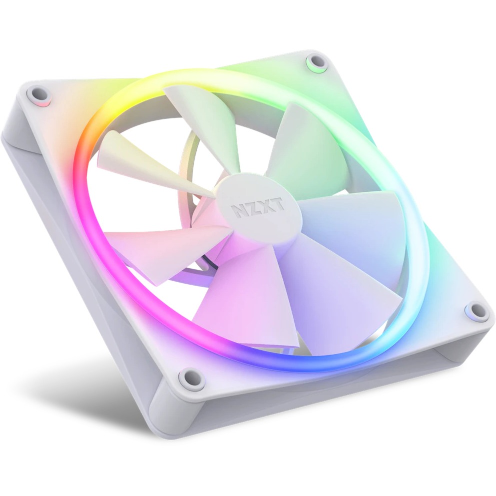 NZXT F140 RGB Core Twin Pack 140x140x26 (White, 2er Pack, inkl. RGB-Controller, 140 mm) - Image 5