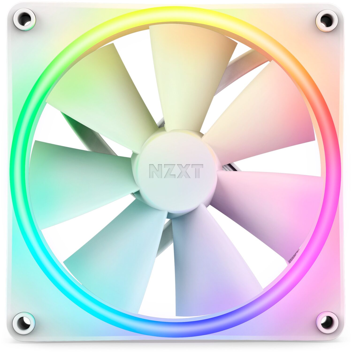 NZXT F140 RGB DUO Single 140x140x25 (White, Einzellüfter, ohne Controller, 140 mm) - Image 2