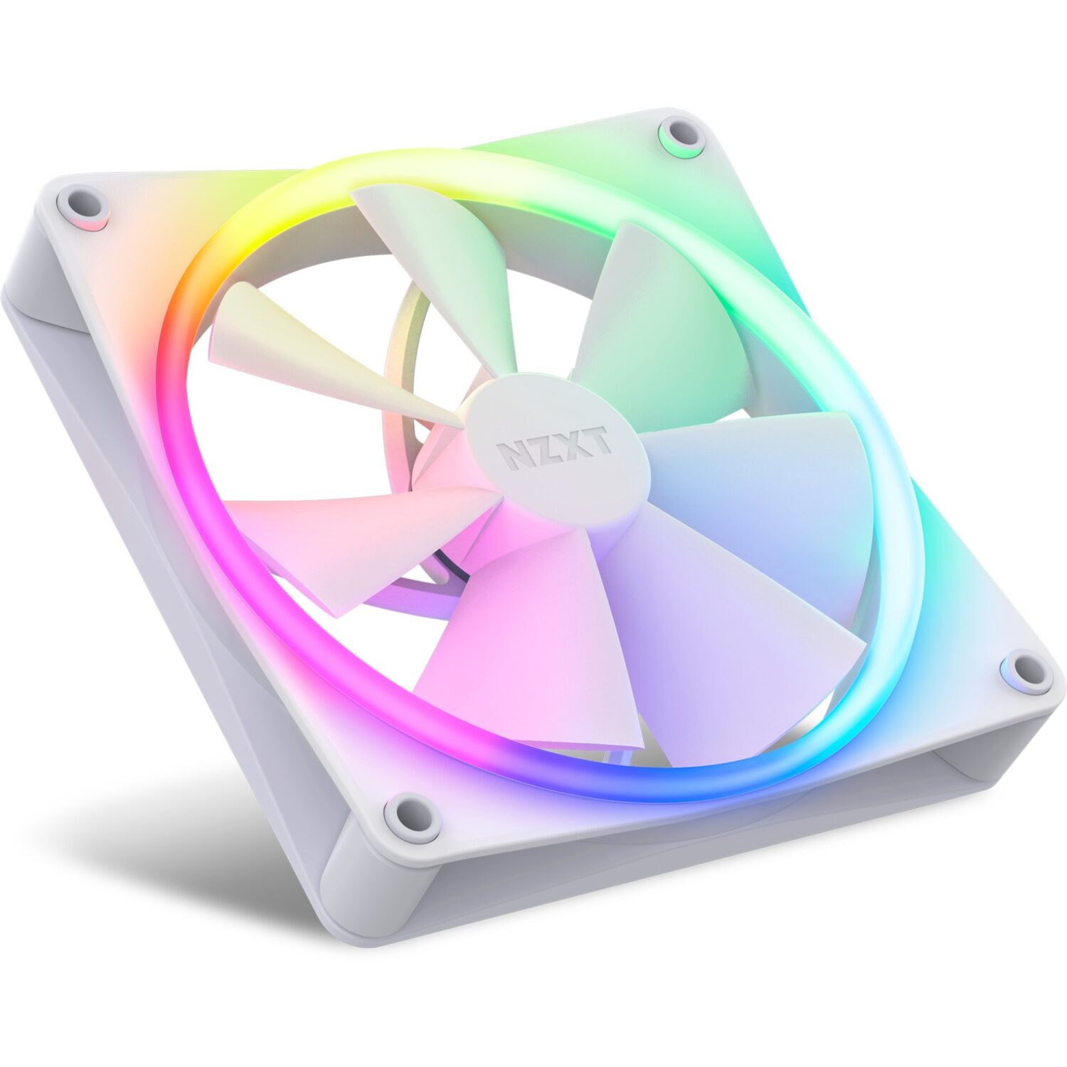 NZXT F140 RGB DUO Twin 140x140x25 (White, 2er Pack, inkl. RGB-Controller, 140 mm) - Image 2