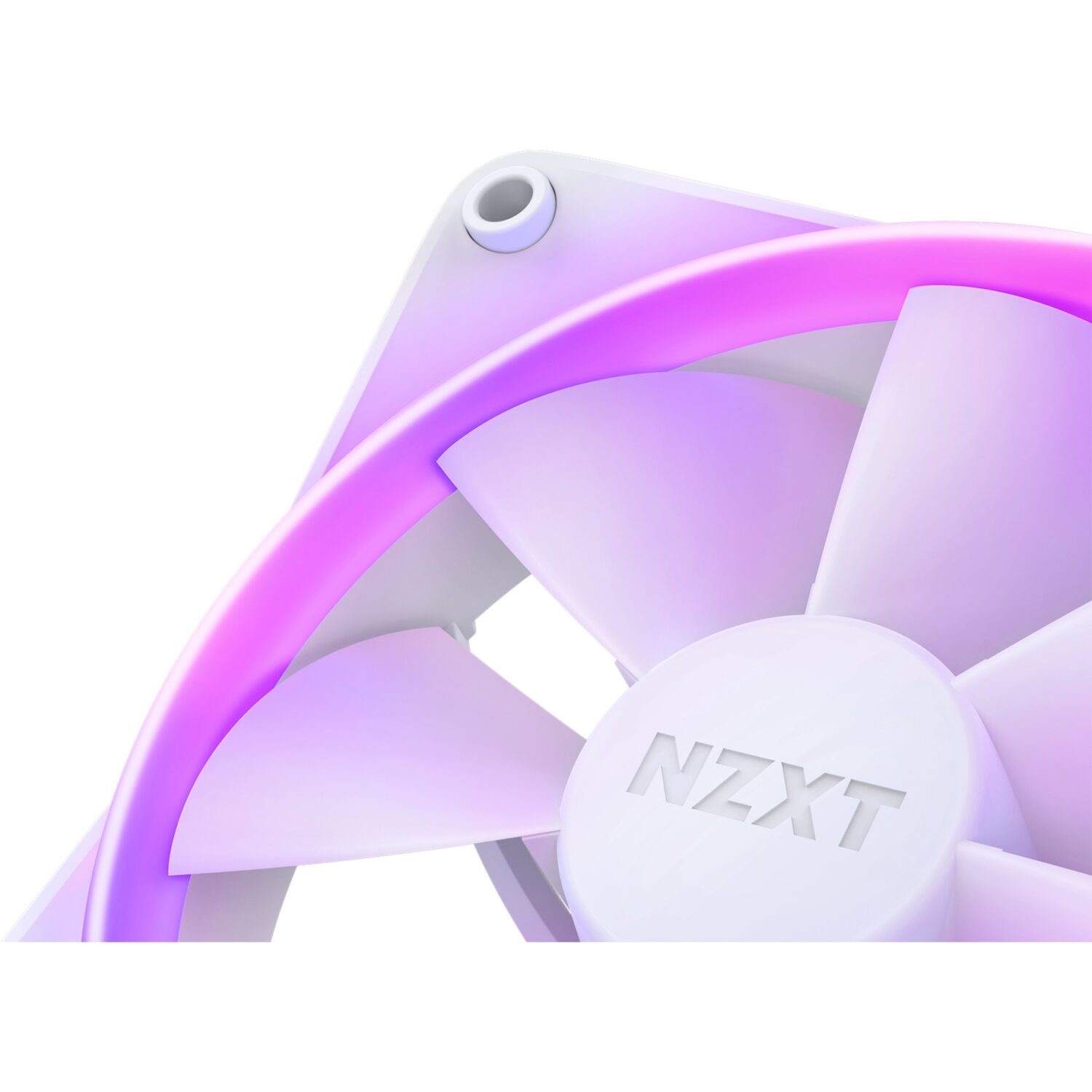 NZXT F140 RGB DUO Twin 140x140x25 (White, 2er Pack, inkl. RGB-Controller, 140 mm) - Image 3