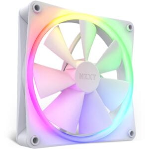 NZXT F140 RGB Single 140x140x26 (White, Einzellüfter, ohne Controller, 140 mm)