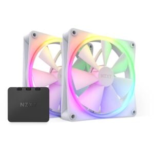 NZXT F140 RGB Twin Pack 140x140x26 (White, 2er Pack inkl. RGB & Fan Controller, 140 mm)