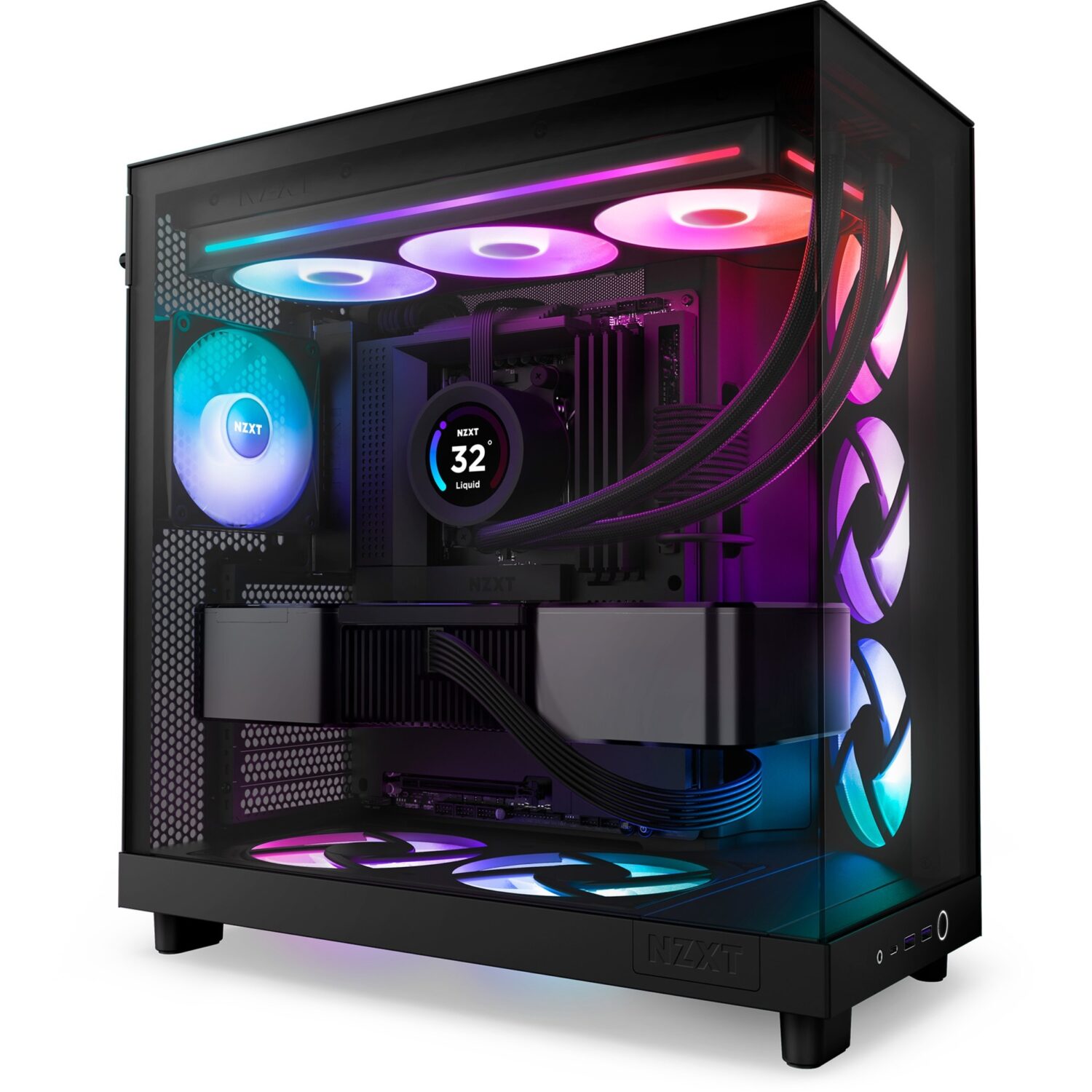 NZXT F360 RGB CORE (Black, 360 mm) - Image 7