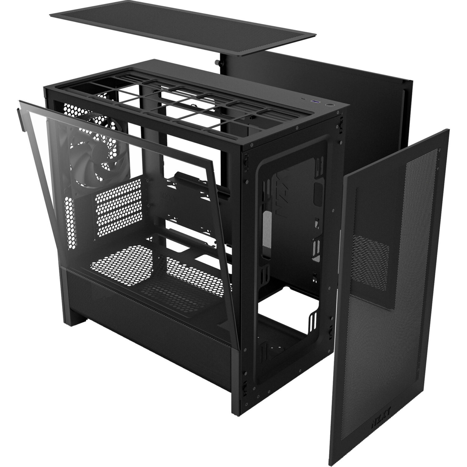 NZXT H3 Flow (Black (matt), Tempered Glass) - Image 8