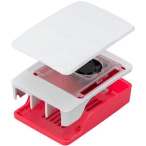 Raspberry Pi Official Case – Protective Enclosure for Raspberry Pi 5 (Red/White)
