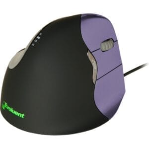 Evoluent Vertical Mouse 4 Small Right Hand (Black/Purple)