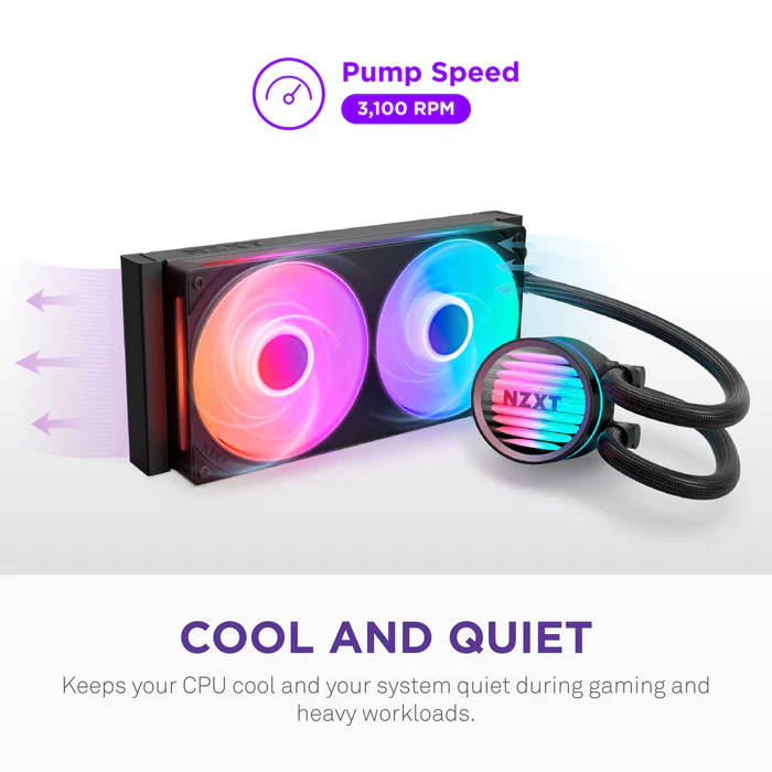 NZXT Kraken Core 240 RGB - 240mm AIO Liquid Cooler - Image 2