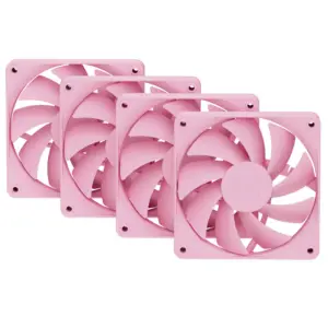 HYTE FA12 120mm Case Fan 4-Pack - Strawberry Milk